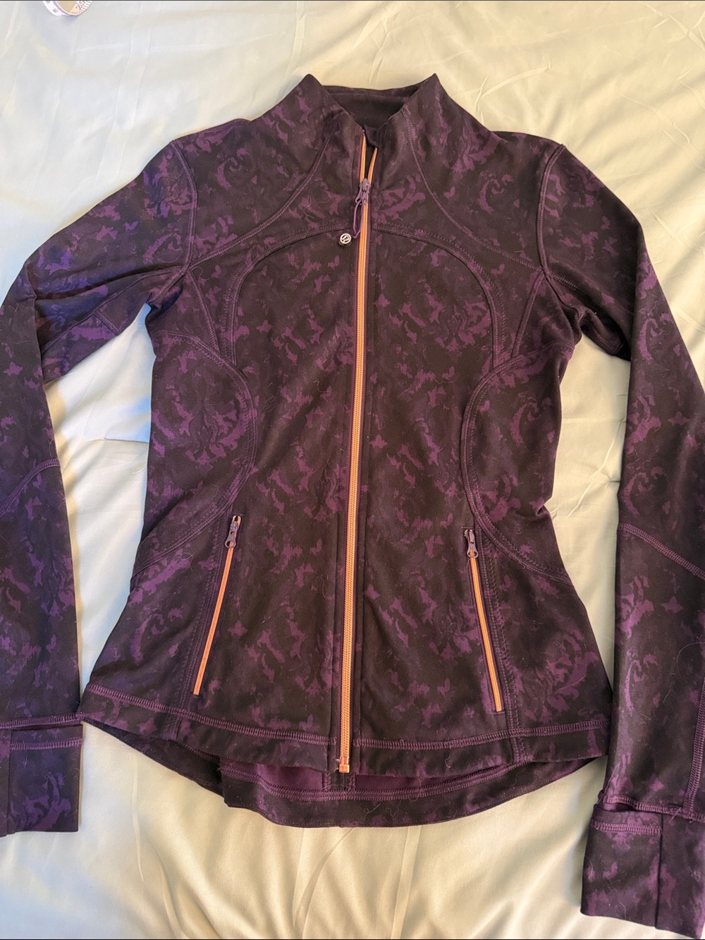 Lululemon size 4 Purple Patterned Full-Zip Women’s Jacket